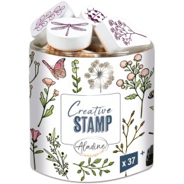Aladine Stampo Stempel Set Zomer Bloemen 37 stuks