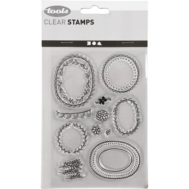 CC Silicone Stempels Blader Randen 15