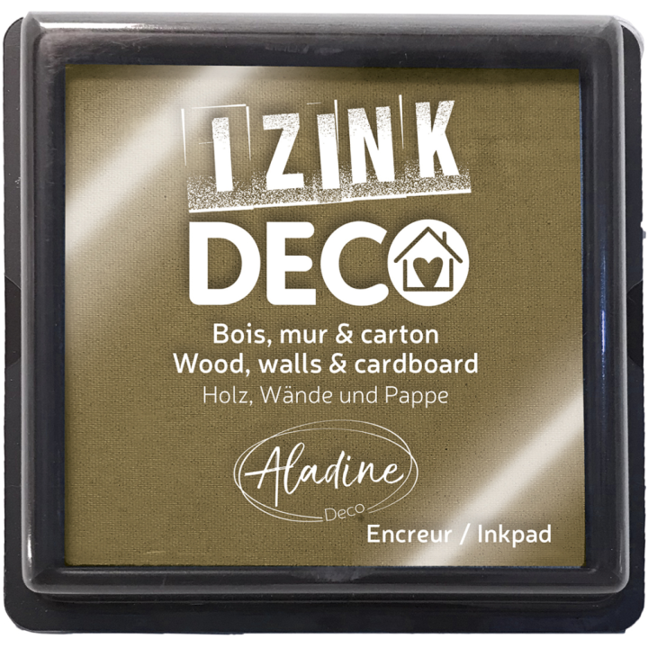 Aladine Izink deco inktkussen 8x8cm goud