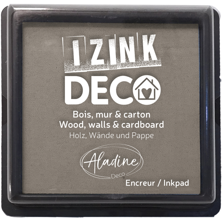 Aladine Izink deco inktkussen 8x8cm grijs