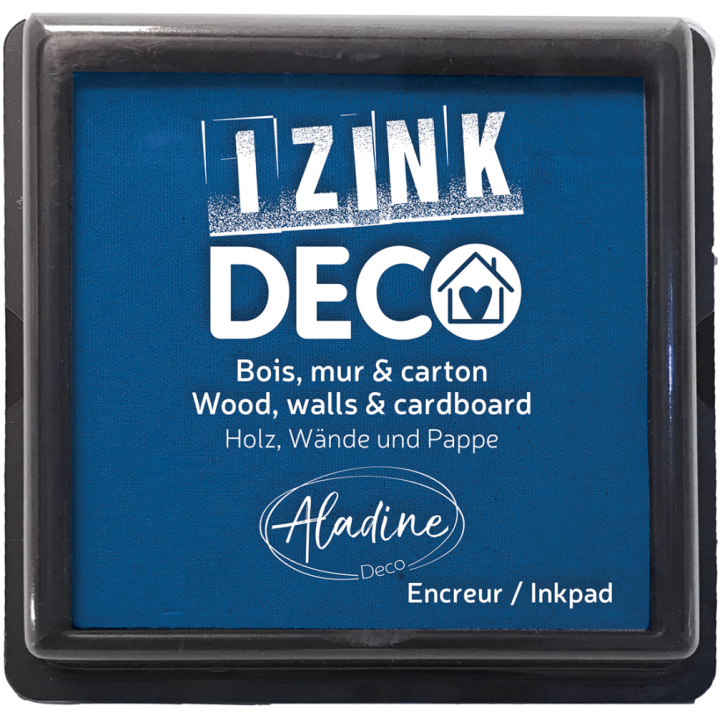 Aladine Izink deco inktkussen 8x8cm marineblauw