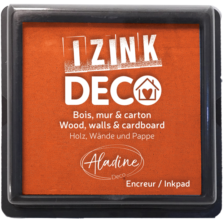 Aladine Izink deco inktkussen 8x8cm oranje