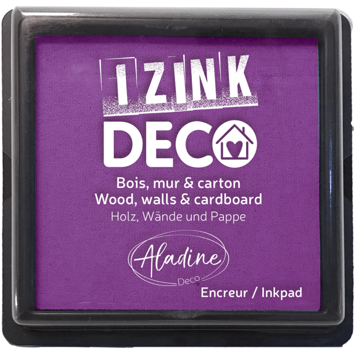 Aladine Izink deco inktkussen 8x8cm paars