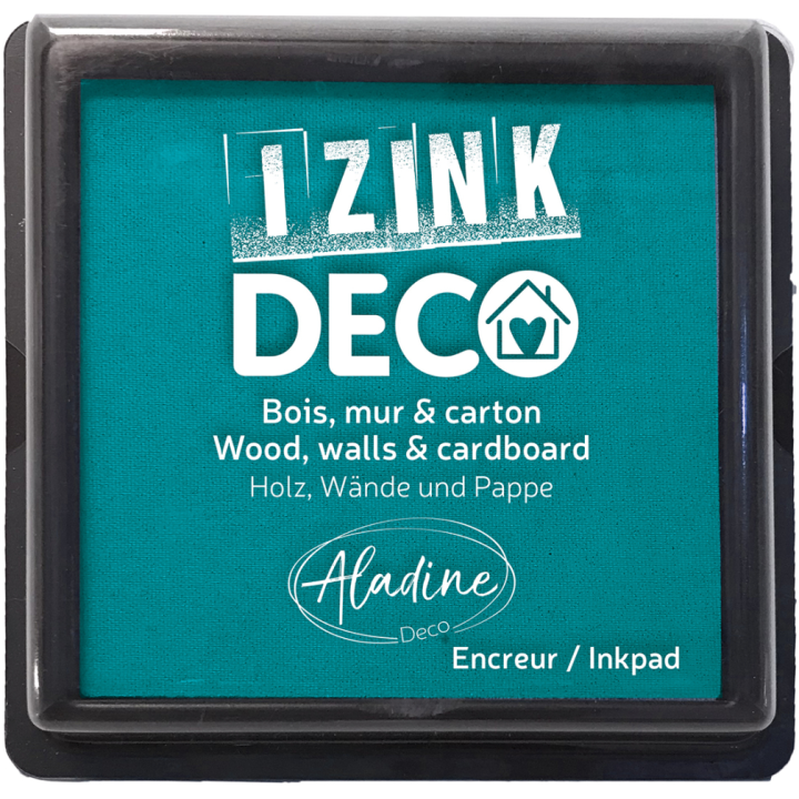 Aladine Izink deco inktkussen 8x8cm zeeblauw