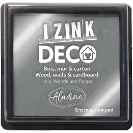 Aladine Izink deco inktkussen 8x8cm zilver