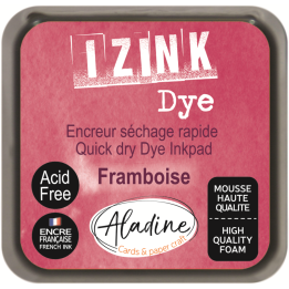 Aladine Izink dye pigment inktkussen 5x5cm bordeaux framboos