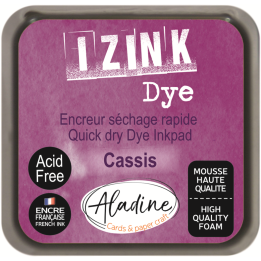 Aladine Izink dye pigment inktkussen 5x5cm cassis paars