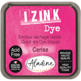 Aladine Izink dye pigment inktkussen 5x5cm fuchsia roze