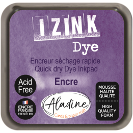Aladine Izink dye pigment inktkussen 5x5cm inkt paars