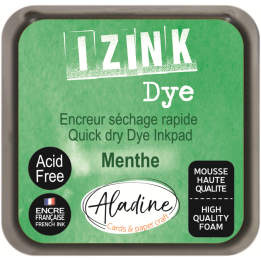 Aladine Izink dye pigment inktkussen 5x5cm mintgroen