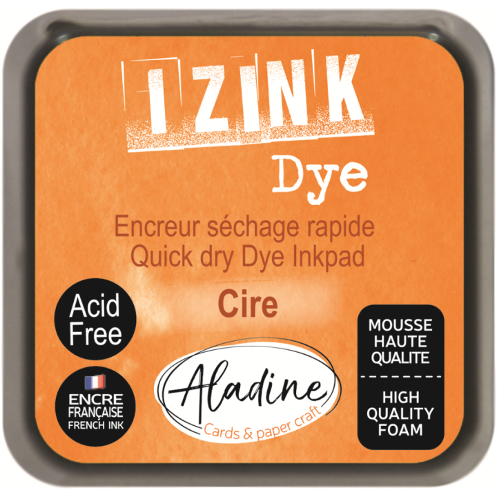 Aladine Izink dye pigment inktkussen 5x5cm oranje