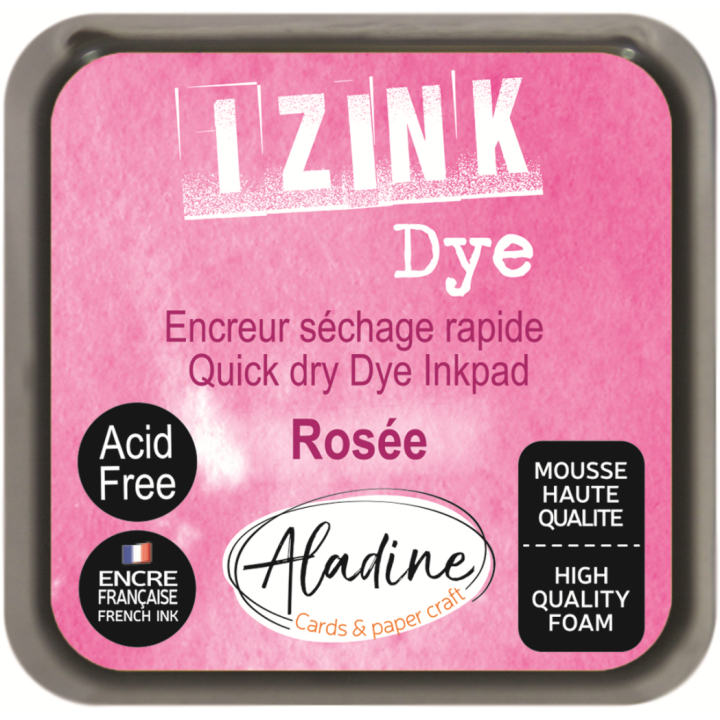 Aladine Izink dye pigment inktkussen 5x5cm roze