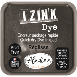 Aladine Izink dye pigment inktkussen 5x5cm zwart