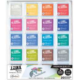Aladine Izink embossing inktkussen set small 20 stuks