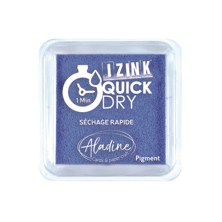 Aladine Izink quick dry pigment Inktkussen 5x5cm blauw