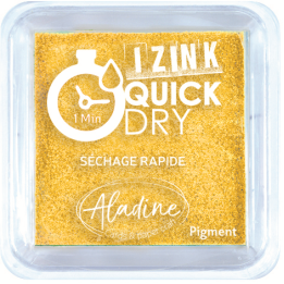 Aladine Izink quick dry pigment Inktkussen 5x5cm geel