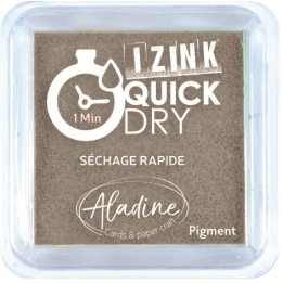 Aladine Izink quick dry pigment Inktkussen 5x5cm grijs