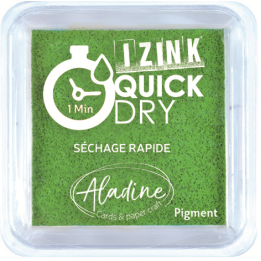 Aladine Izink quick dry pigment Inktkussen 5x5cm groen