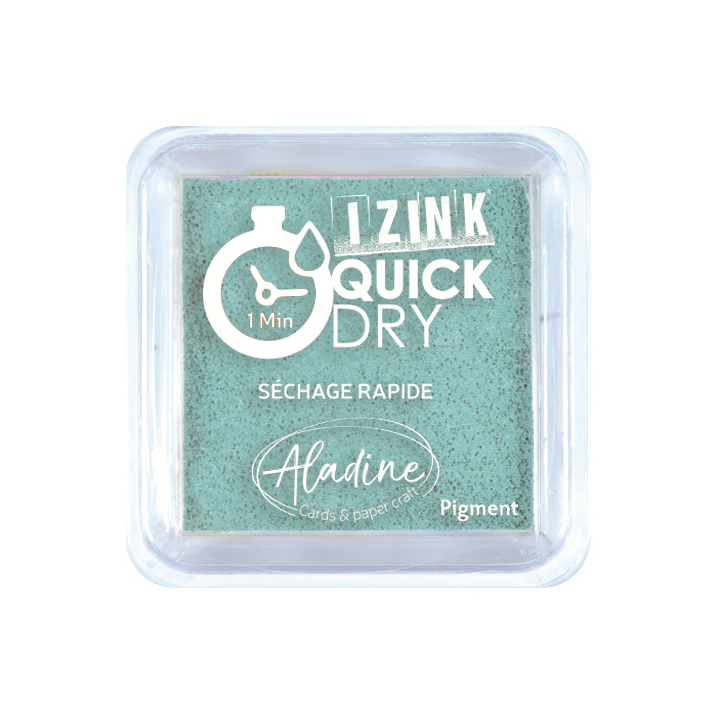 Aladine Izink quick dry pigment Inktkussen 5x5cm lichtblauw