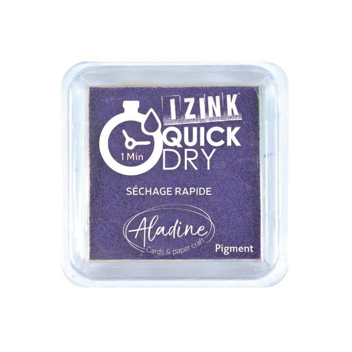 Aladine Izink quick dry pigment Inktkussen 5x5cm lila