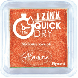 Aladine Izink quick dry pigment Inktkussen 5x5cm oranje