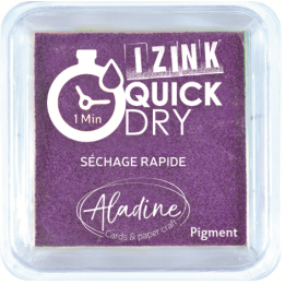 Aladine Izink quick dry pigment Inktkussen 5x5cm paars