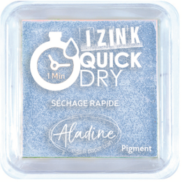 Aladine Izink quick dry pigment Inktkussen 5x5cm pastelblauw