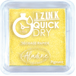 Aladine Izink quick dry pigment Inktkussen 5x5cm pastelgeel