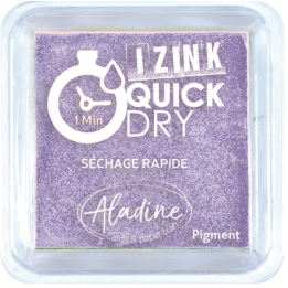 Aladine Izink quick dry pigment Inktkussen 5x5cm pastellila