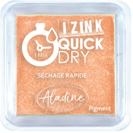 Aladine Izink quick dry pigment Inktkussen 5x5cm pasteloranje