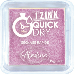 Aladine Izink quick dry pigment Inktkussen 5x5cm pastelpaars