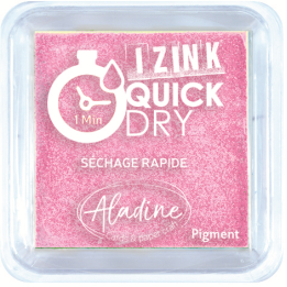 Aladine Izink quick dry pigment Inktkussen 5x5cm pastelroze