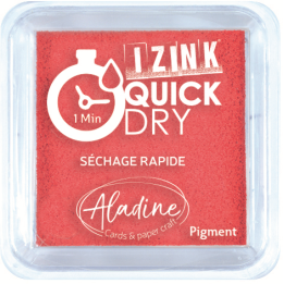 Aladine Izink quick dry pigment Inktkussen 5x5cm rood
