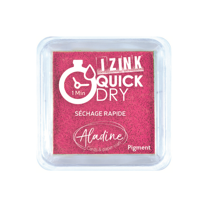 Aladine Izink quick dry pigment Inktkussen 5x5cm roze