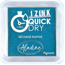 Aladine Izink quick dry pigment Inktkussen 5x5cm turquoise