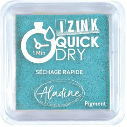 Aladine Izink quick dry pigment Inktkussen 5x5cm zeeblauw