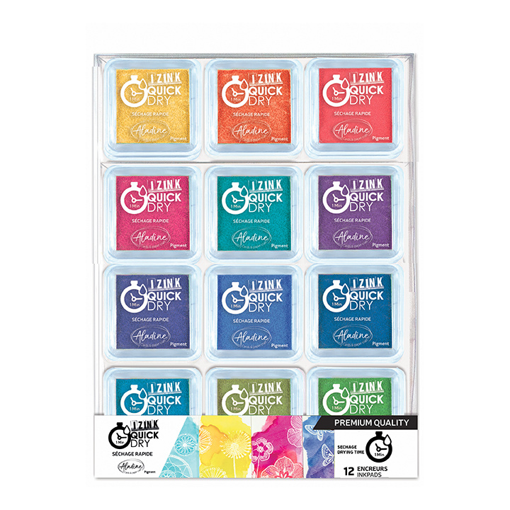 Aladine Izink quick dry pigment inktkussen set 3