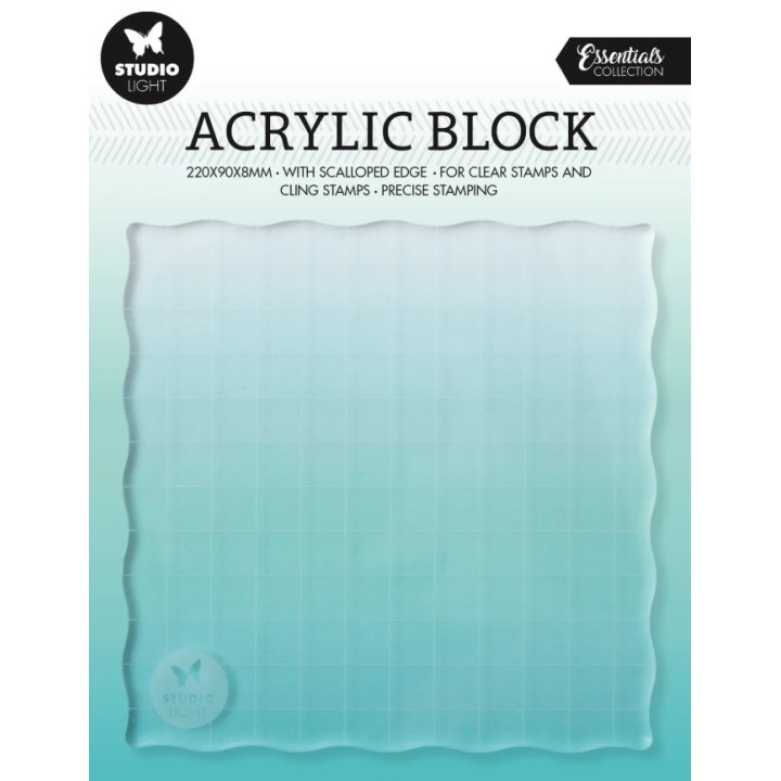 Studio Light • Essentials Acryl stempelblok 120x120x8mm
