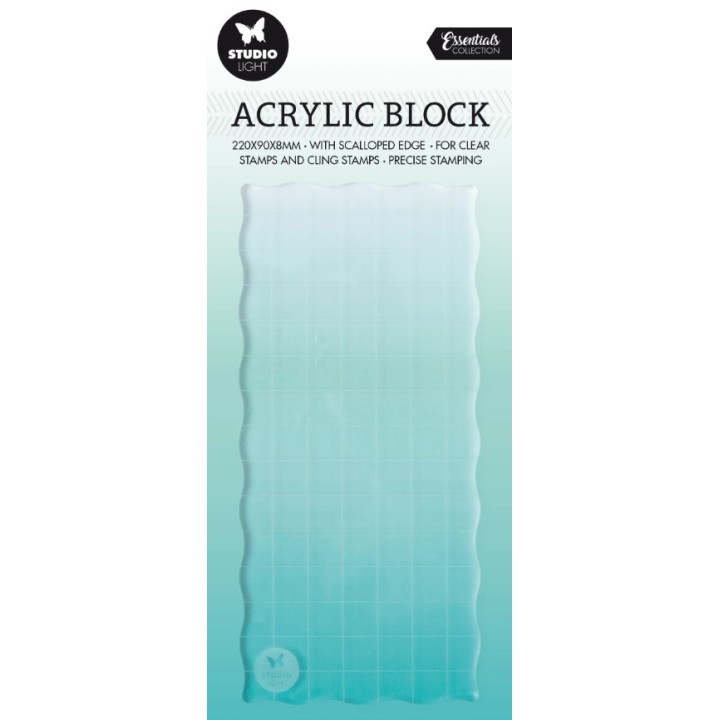 Studio Light • Essentials Acryl stempelblok 150x70x8mm