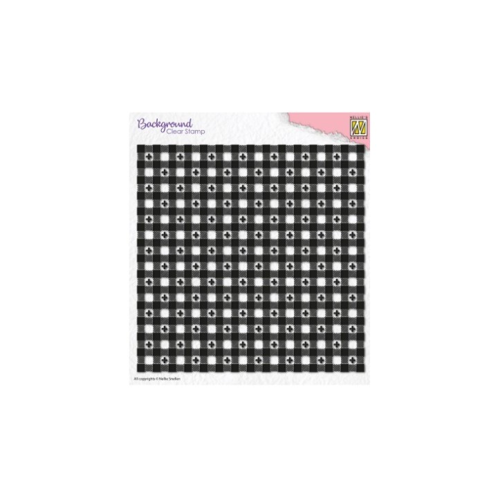 NC • Background clear stempel Clover Squares