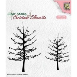 NC • Christmas Silhouettes clear stempel Leafless Trees