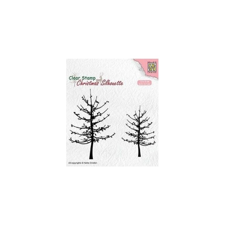NC • Christmas Silhouettes clear stempel Leafless Trees
