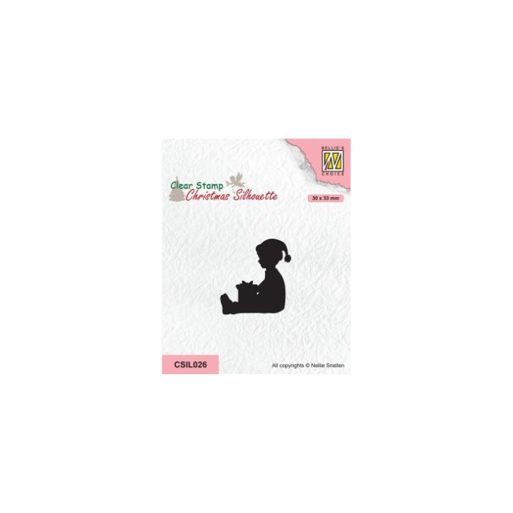 NC • Christmas Silhouettes clear stempel Little Boy Got A Present