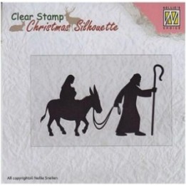 NC • Christmas Silhouettes clear stempel Nativity