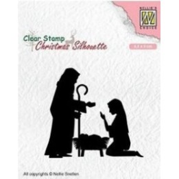 NC • Christmas Silhouettes clear stempel Nativity-2