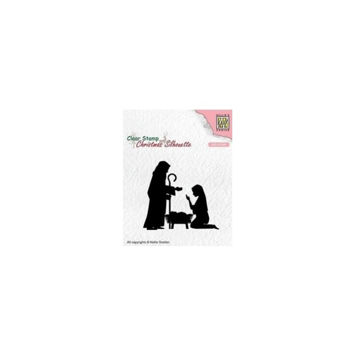 NC • Christmas Silhouettes clear stempel Nativity-2