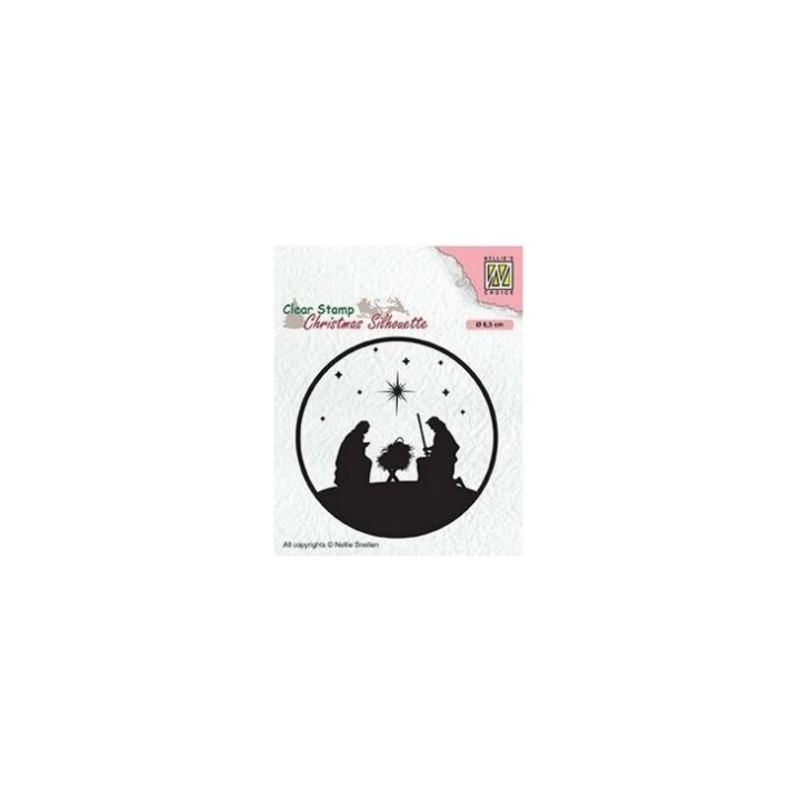 NC • Christmas Silhouettes clear stempel Nativity-3
