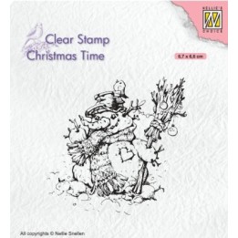 NC • Christmas Time clear stempel Snowman