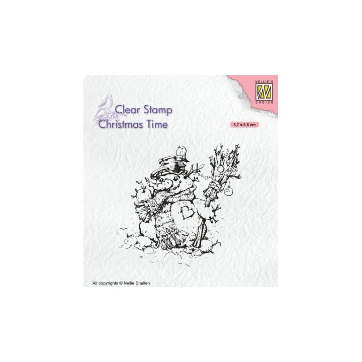 NC • Christmas Time clear stempel Snowman