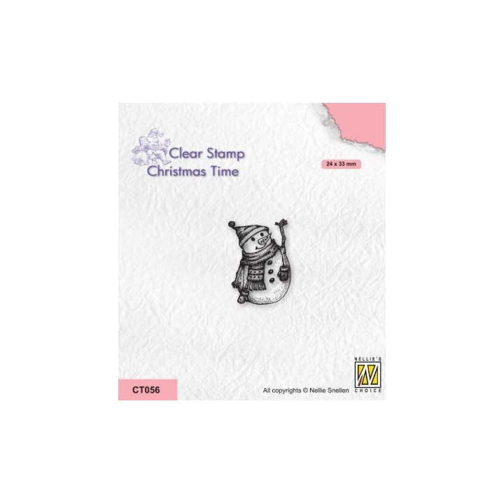 NC • Christmas Time clear stempel Snowman-4